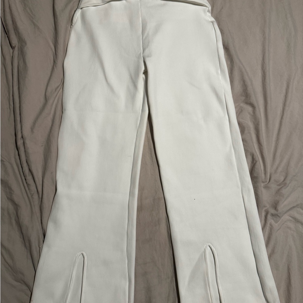 Maniere De Voir White Flare Pants